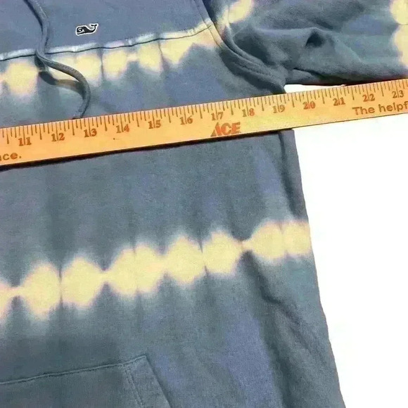 Vineyard Vines Blue Tie Dye Hoodie Women’s Size Small Oversized Soft Comfy - Picture 5 of 6